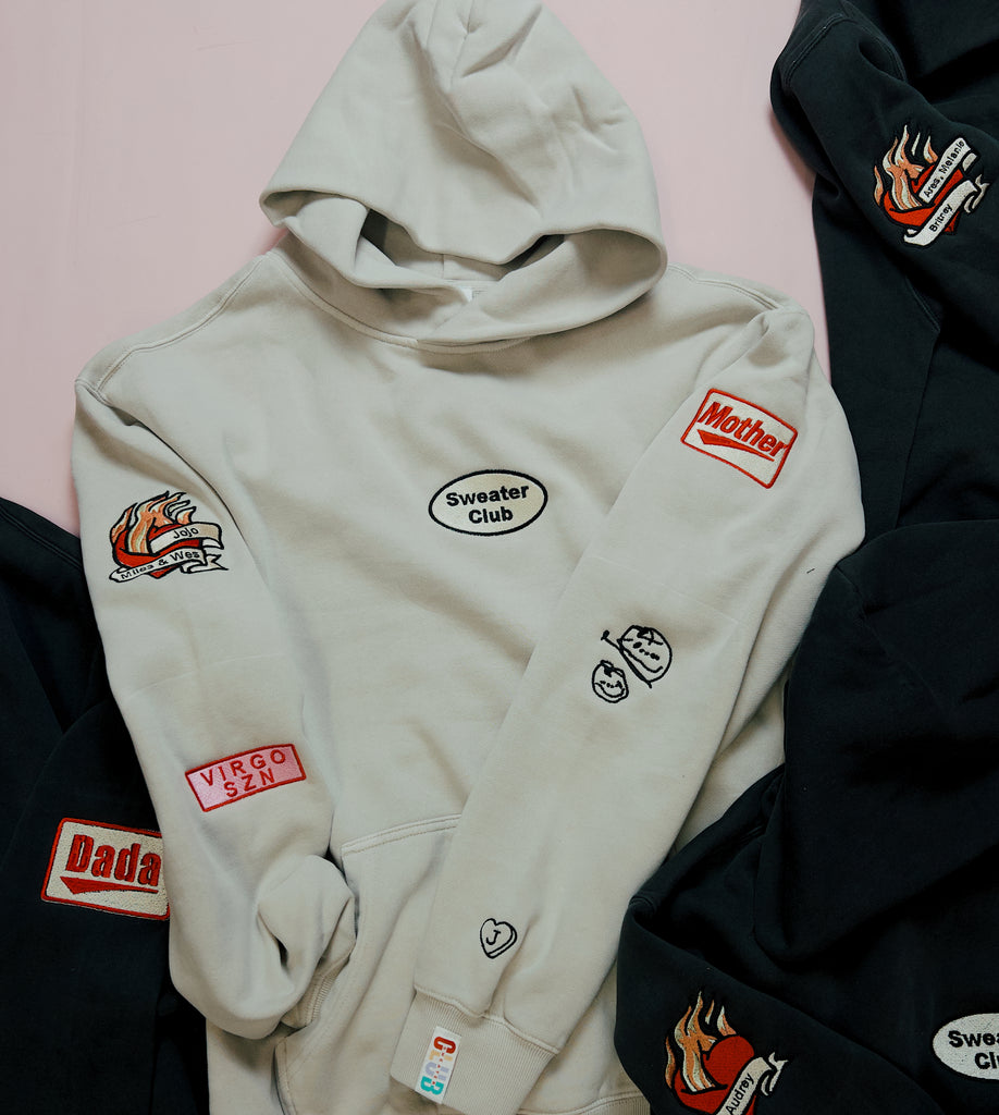 Custom Flaming Heart Tattoo Hoodies